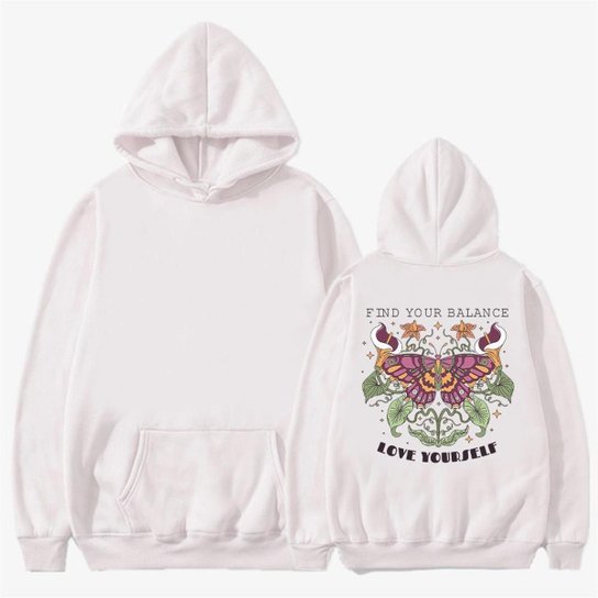 Moletom Canguru Love Yourself Moletom Showy Moletom Canguru Plus