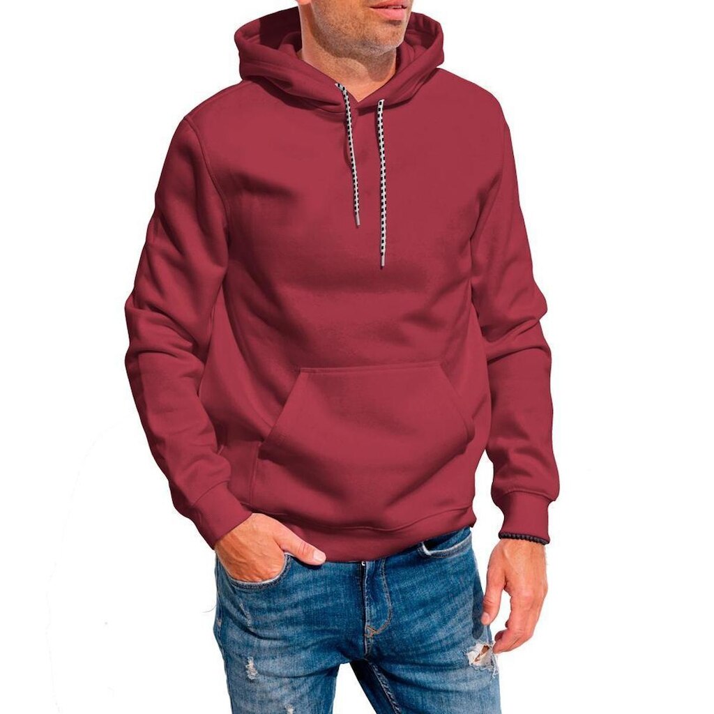 Blusa Moletom Canguru com Capuz Liso Sem Estampa Unissex Feminino Masculino Juvenil