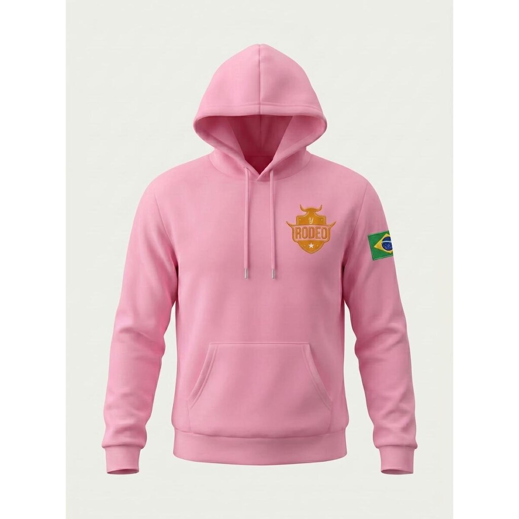 Blusa Moletom Canguru Com Capuz Masculina Inverno Estilo Country