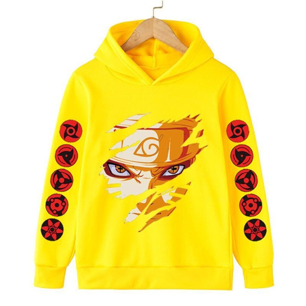 Blusa Moletom Capuz Naruto Flanelado