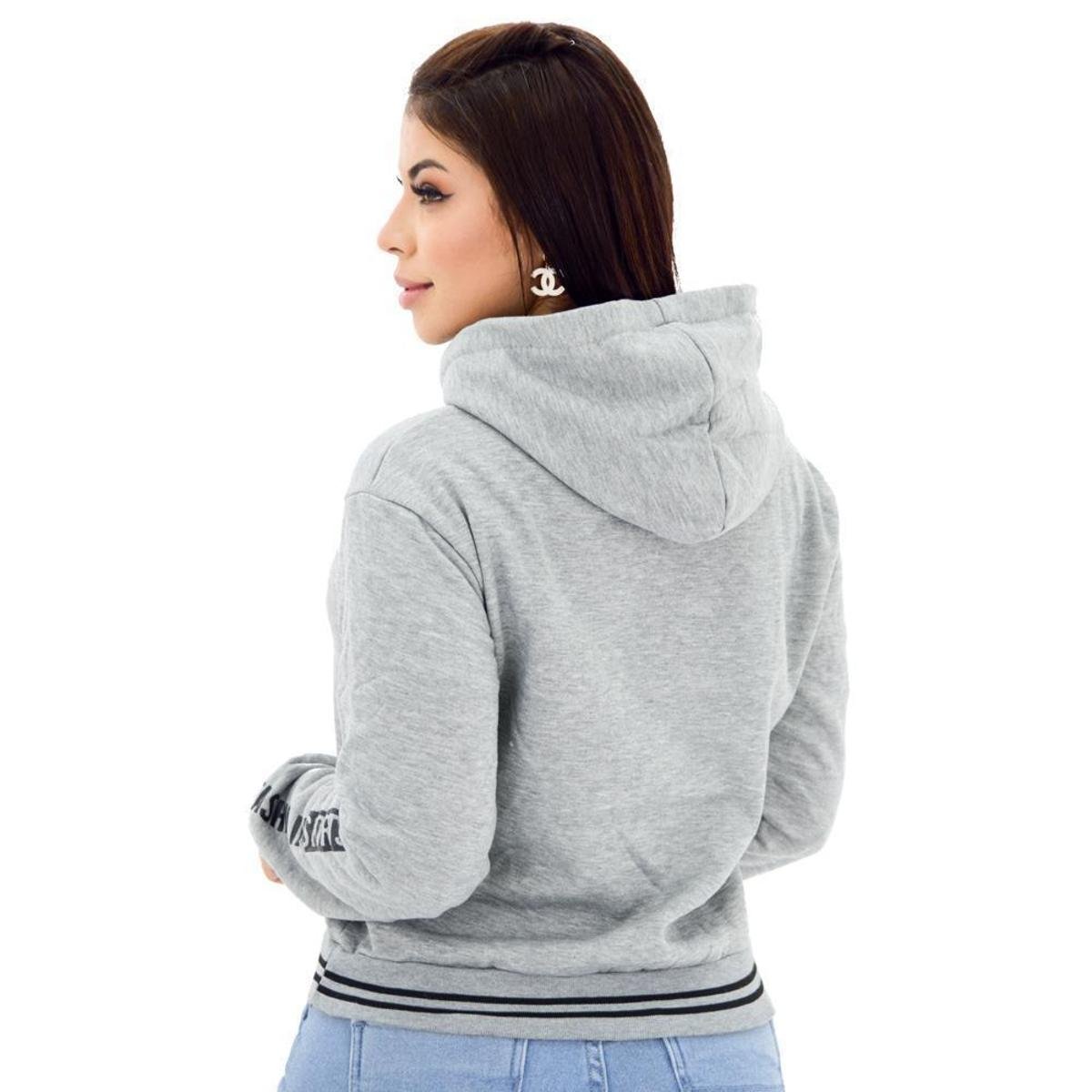 womens cowl neck moletom com capuz