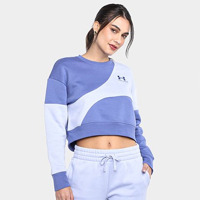 Blusa Moletom Cropped Under Armour Essential Feminino - Feminino