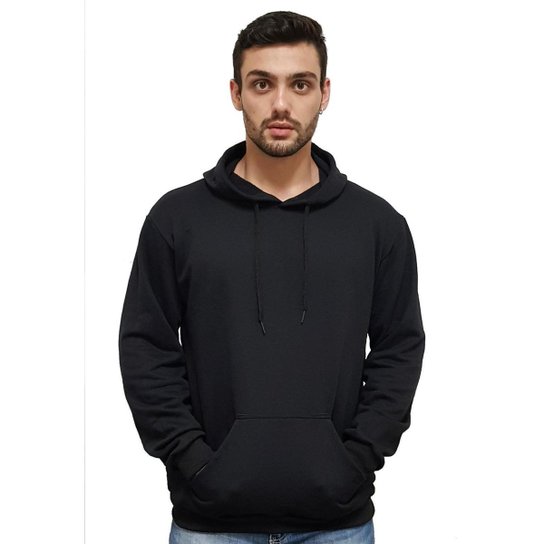 Blusa Moletom Estampa Coração/Flecha Avalon Masculina - Preto