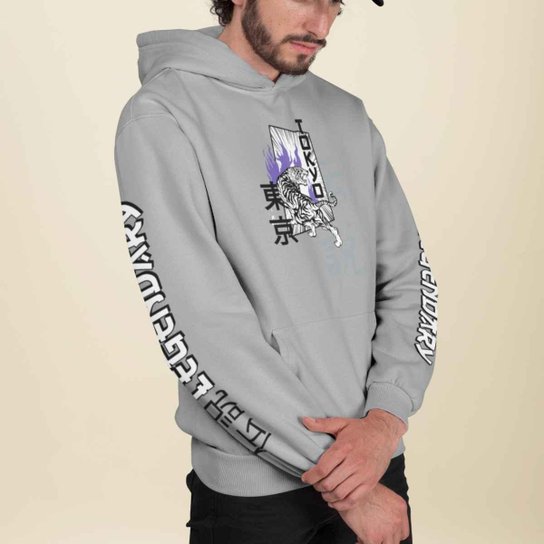 Blusa Moletom Estampado Casual Legendary