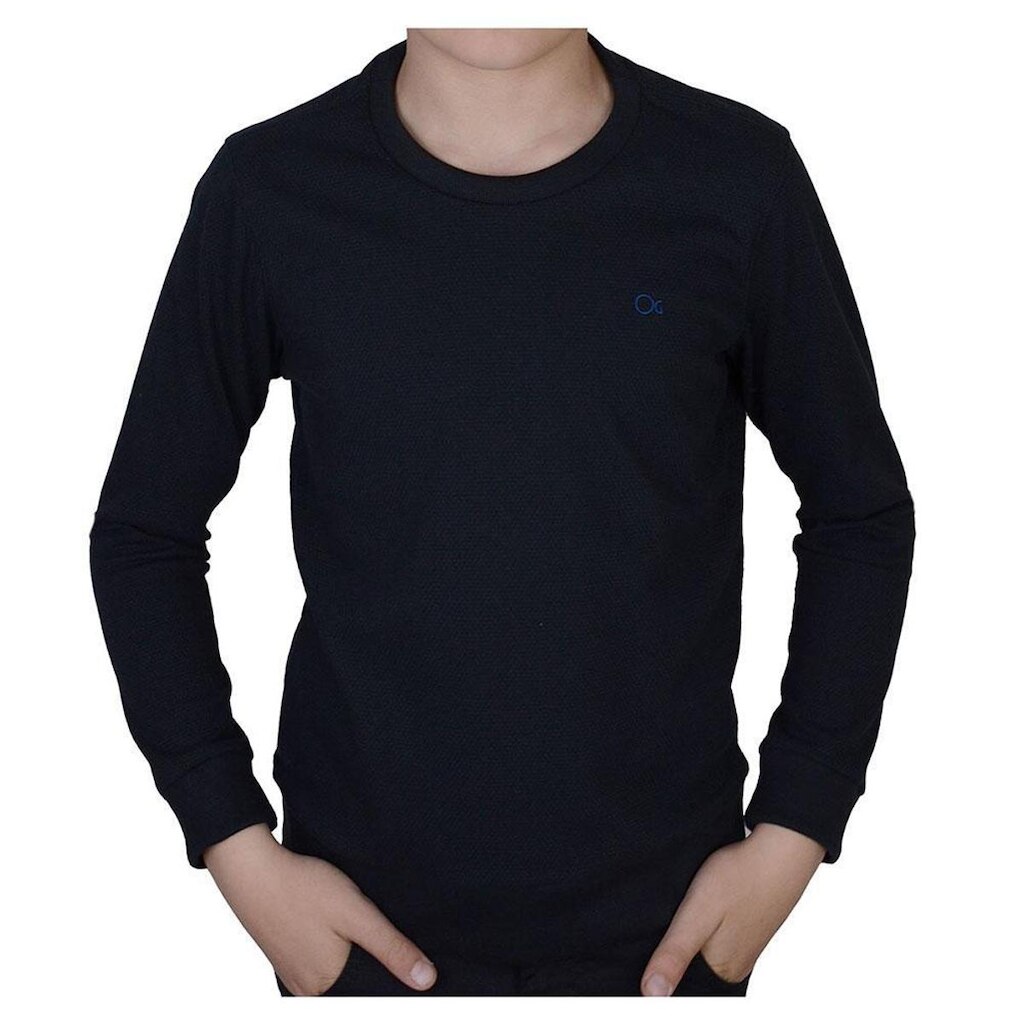 Blusa Moletom Infantil Menino Ogochi Casual Preto - 026536