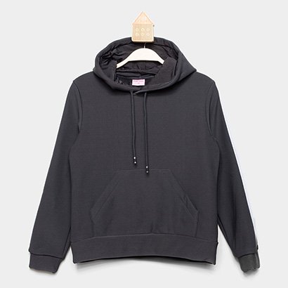 Blusa Moletom Infantil Pix Love com Capuz Menina - Feminino