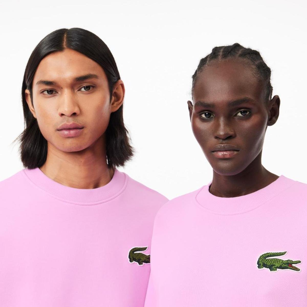 Blusa Moletom Lacoste unissex Jogger Loose Fit com Emblema de