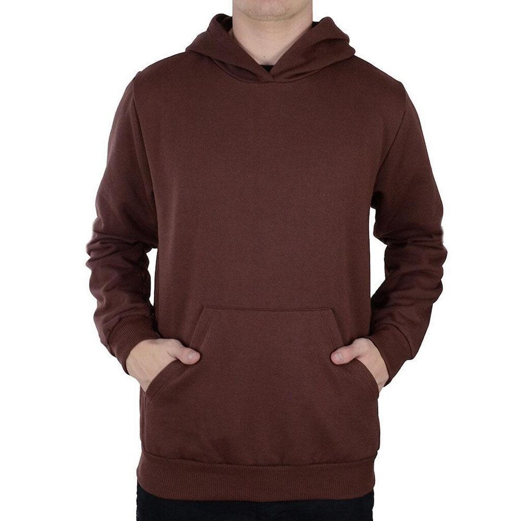 Blusa Moletom Masculina Hirlogs Peluciada Marrom -735A