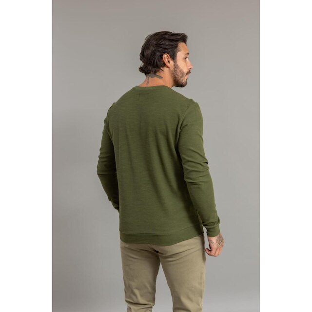 Blusa Moletom Masculina Manga Longa Texturizada Dialogo