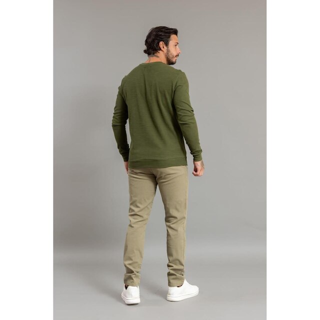 Blusa Moletom Masculina Manga Longa Texturizada Dialogo