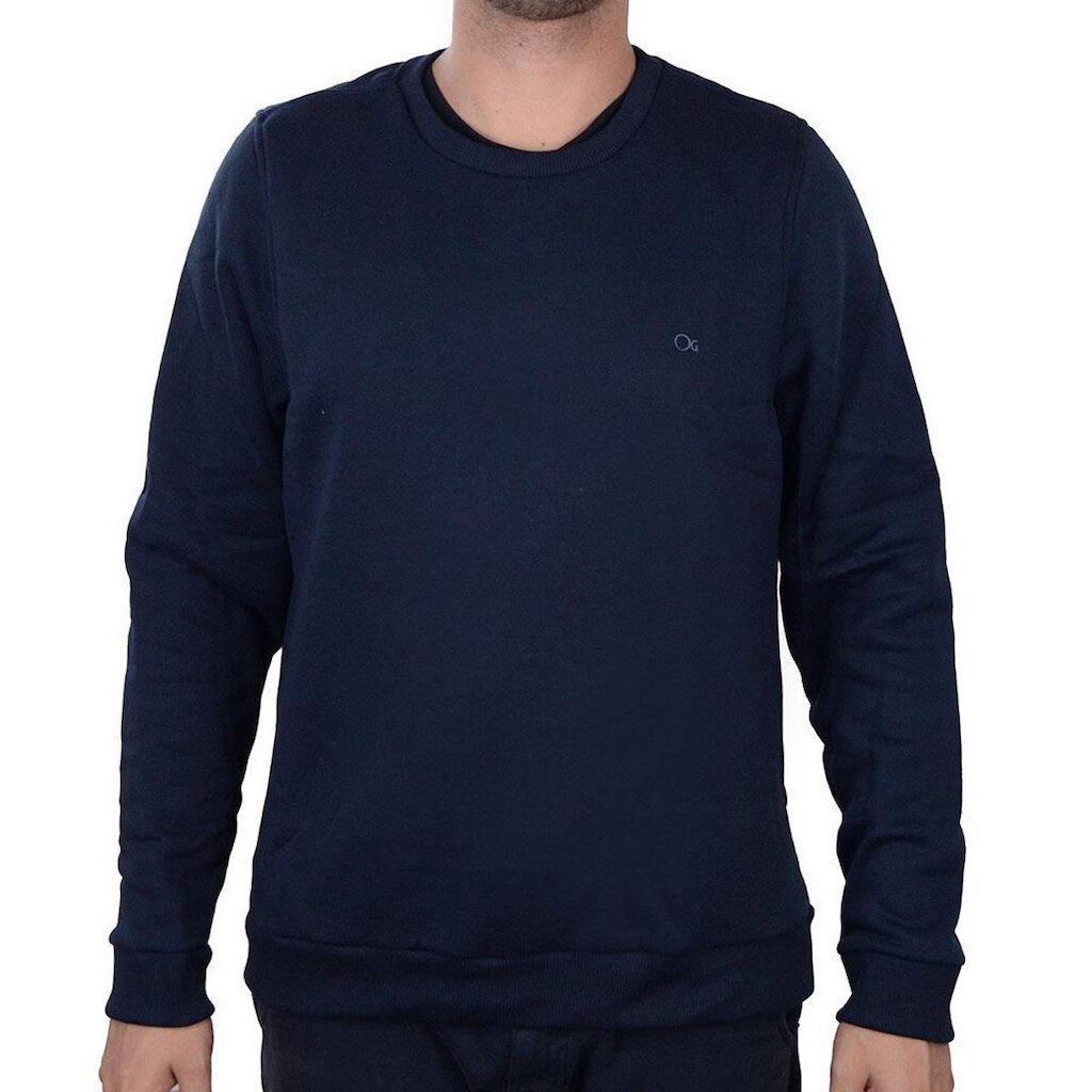 Blusa Moletom Masculina Ogochi Essencial Marinho - 0264