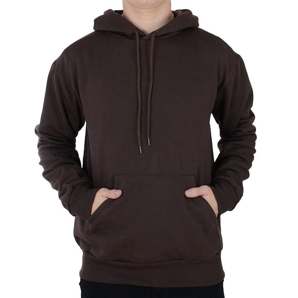 Blusa Moletom Masculina Olho Fatal Peluciada Marrom - 4016