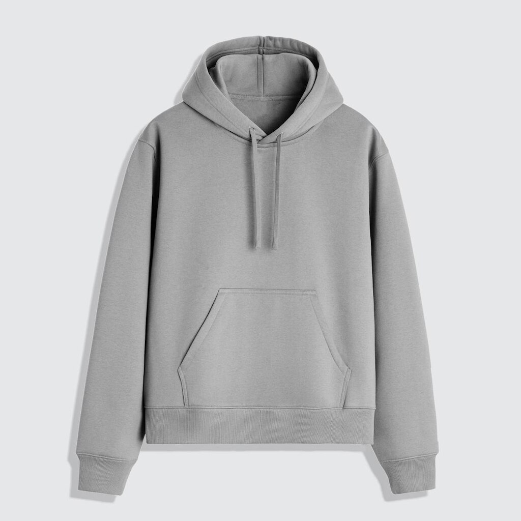 Blusa Moletom Masculino Com Capuz Liso Sem Estampa 100% Algodão