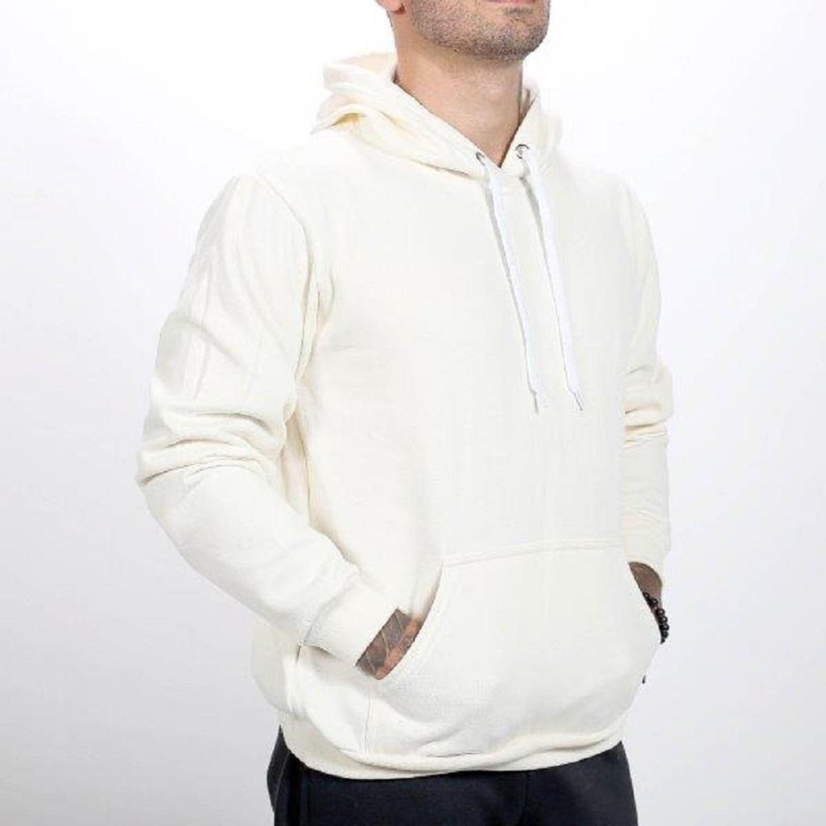 cream white moletom com capuz mens