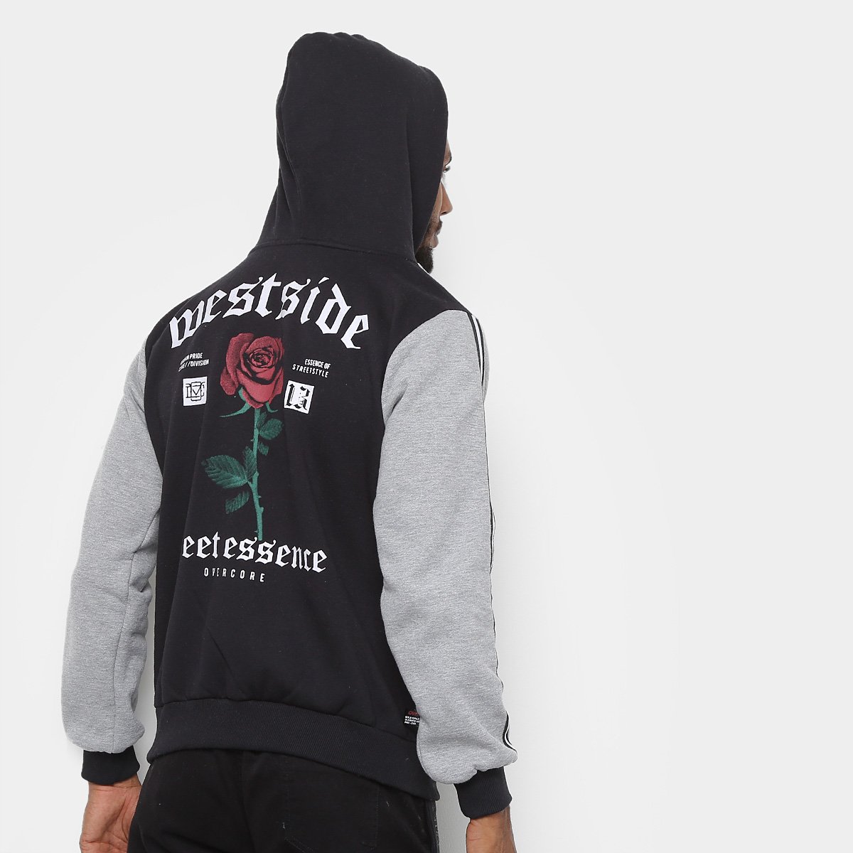 moletom com asas nas costas