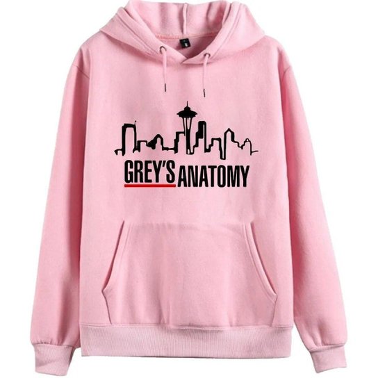 Blusa Moletom Moletom Masculino Grey's Anatomy Casaco De