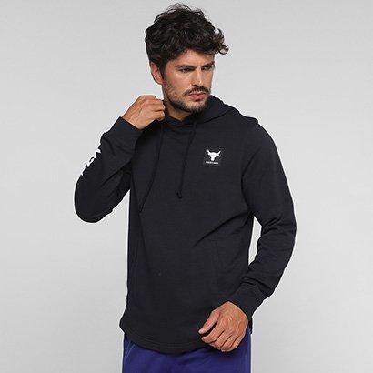 Blusa Moletom Under Armour Pjt Rock Terry Com Capuz Masculina - Masculino