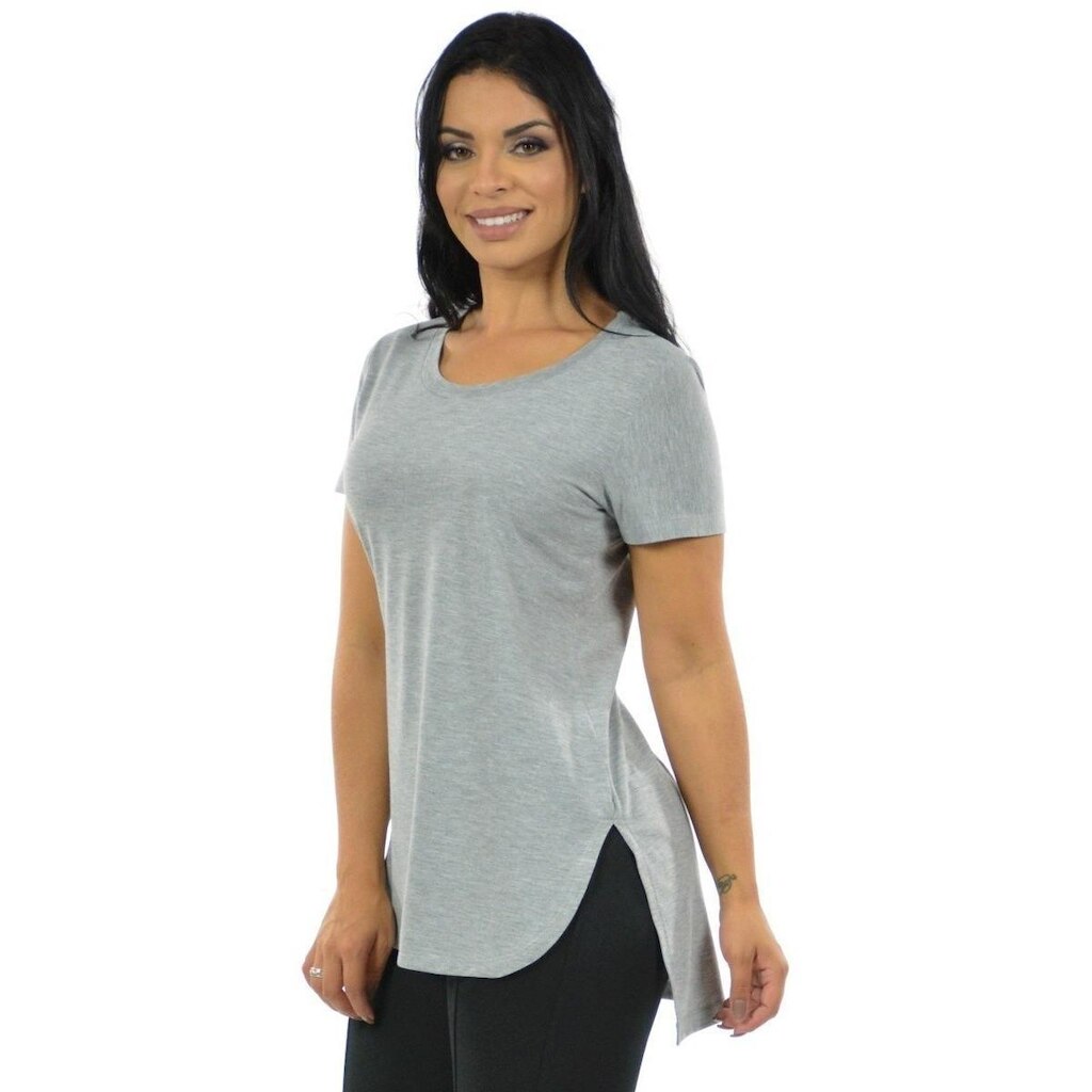 Blusa Mullet Gola Redonda Feminino