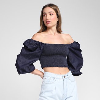 Blusa Oh, Boy! Lastex Feminina