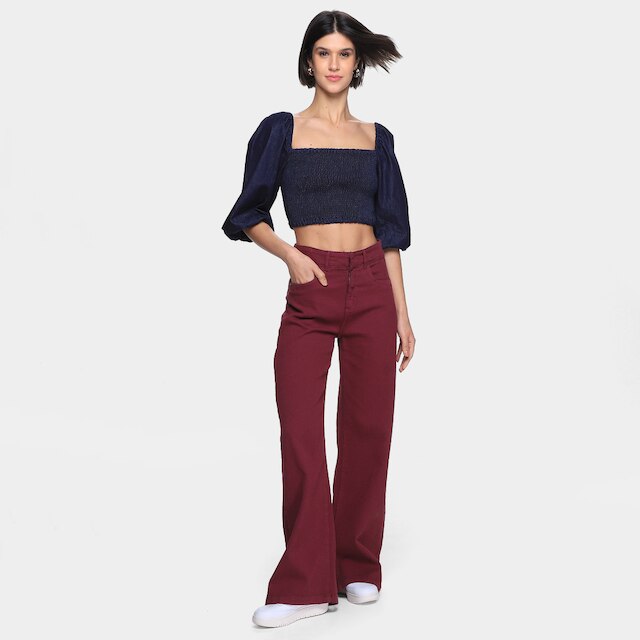 Blusa Oh, Boy! Lastex Feminina