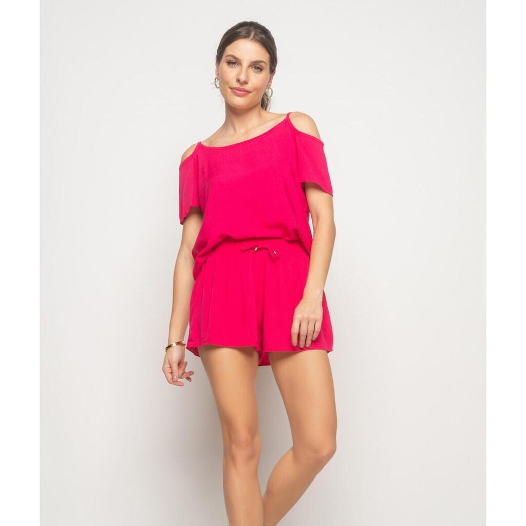 Blusa Ombro Vazado Viscolinho Salvatore Fashion