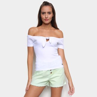 Blusa Onbongo Ombro a Ombro Lisa Feminina