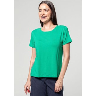Blusa Pau a Pique Básica Viscolycra Verde VERDE - P