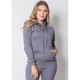Blusa Pau a Pique Moletom Básico Chumbo CHUMBO - GG