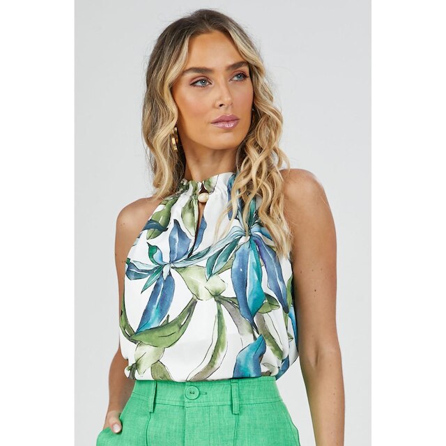 Blusa PKS Frente Única Estampada-GG