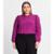 Blusa Plus Size Em Air Flow Xadrez Secret Glam Roxo - Roxo