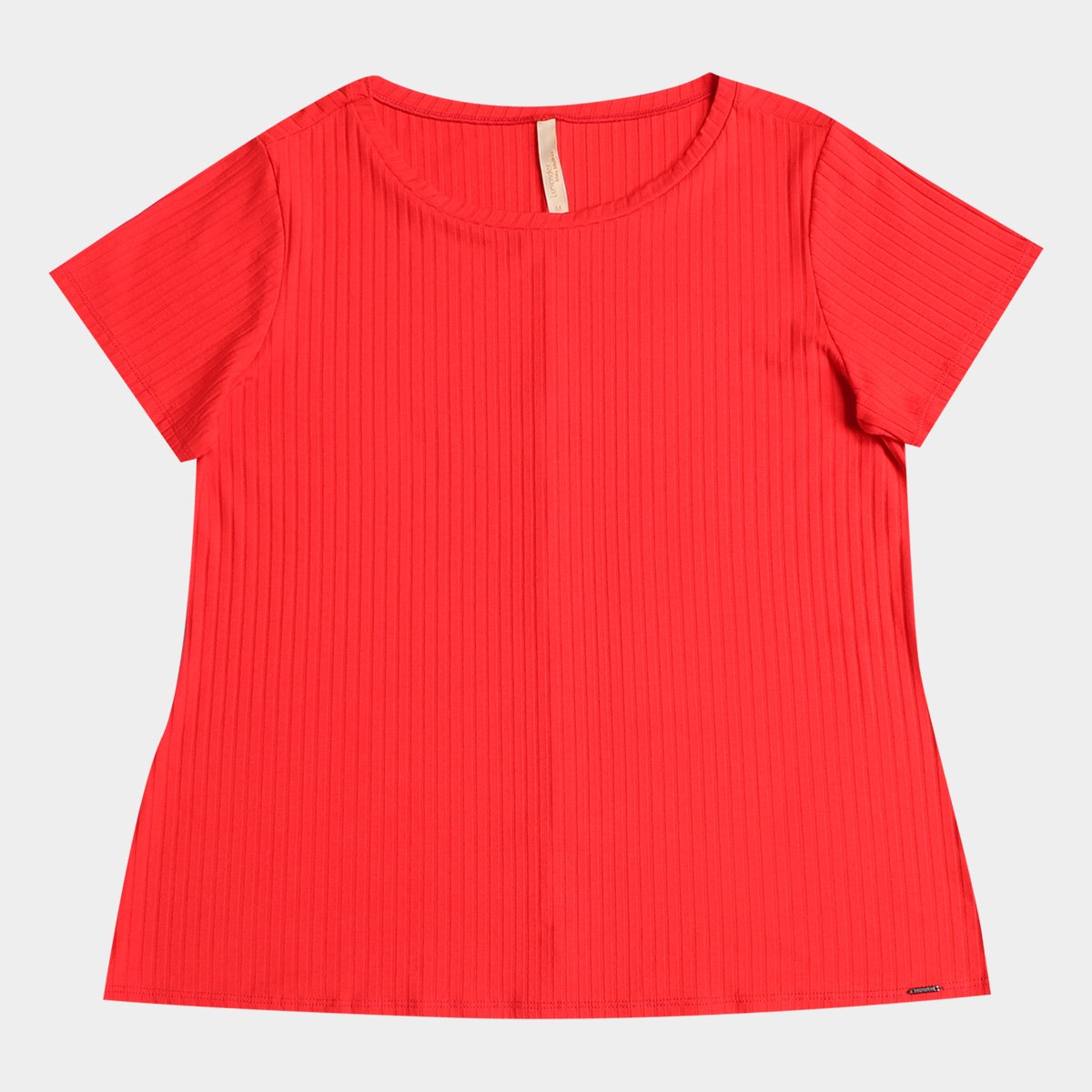 Blusa Plus Size Lunender Canelada Tracy Feminina - Vermelho Menor preço em Blusa Plus Size Lunender Canelada Tracy Feminina - Vermelho