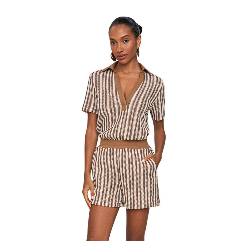 Blusa Polo Feminina Lado Avesso Mangas Curtas L131.228