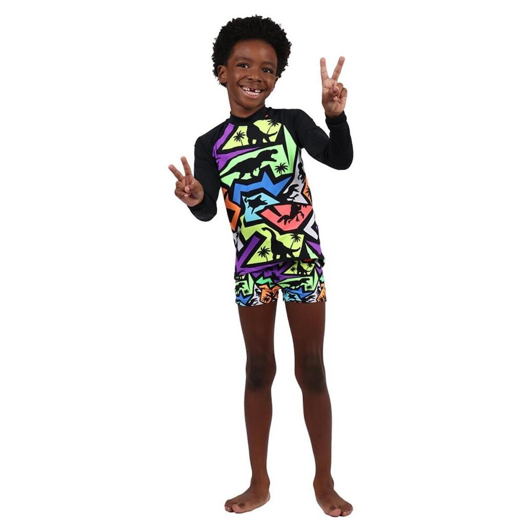 BLUSA PROTEÇÃO UV50+ DINOSSAUROS SIRI KIDS
