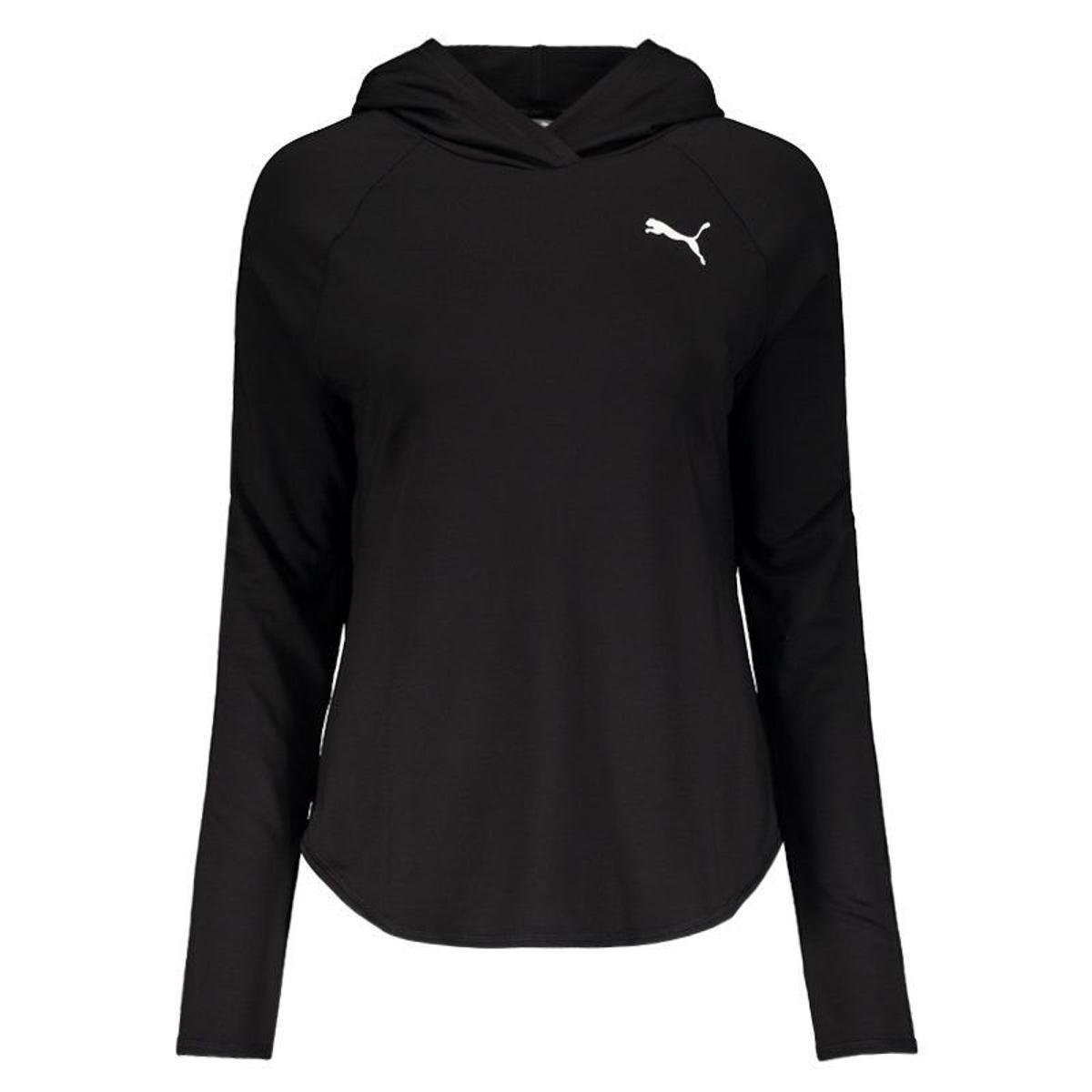 Blusa Puma Active Manga Longa Feminina - Preto Menor preço em Blusa Puma Active Manga Longa Feminina - Preto