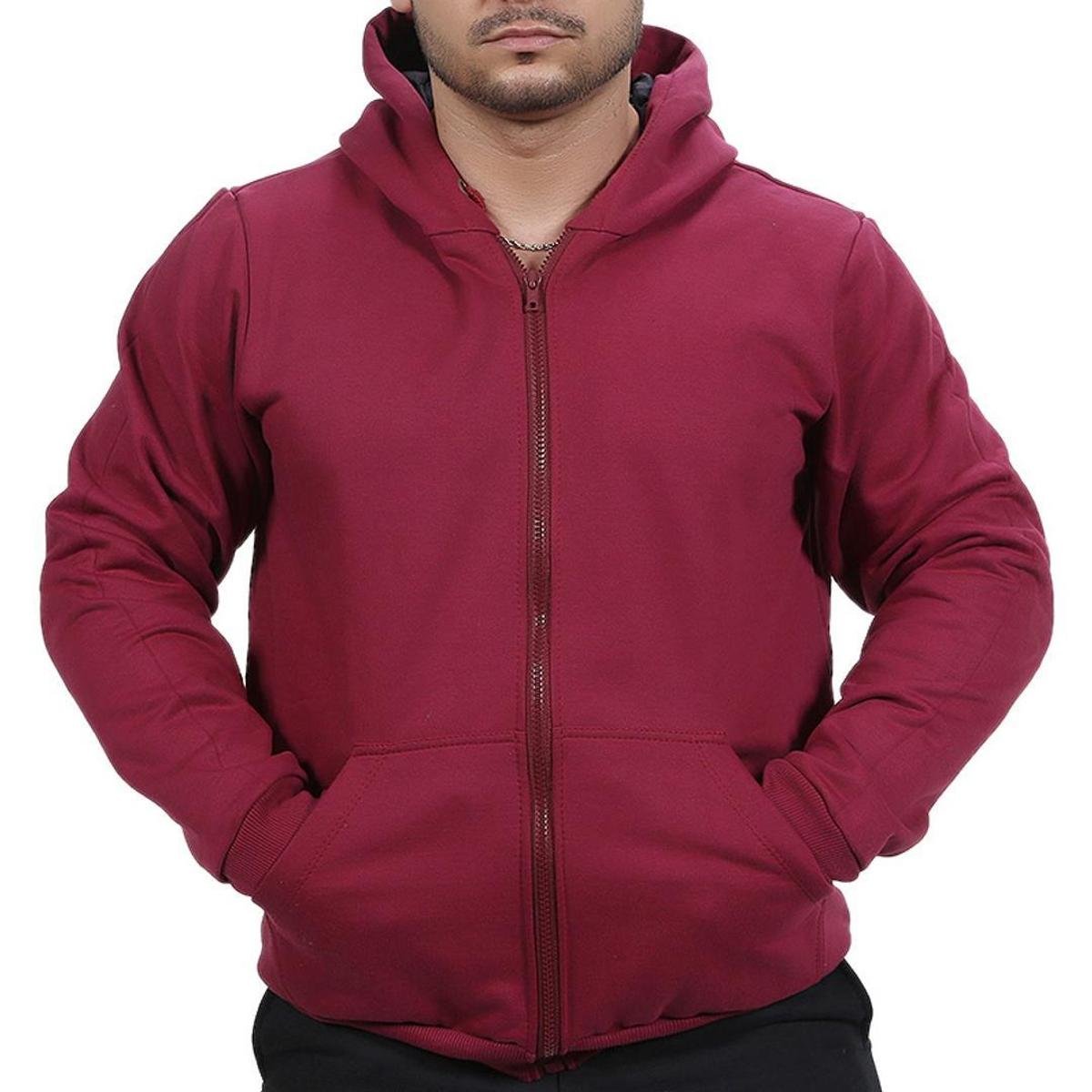 Blusa Ramazzoni Frio Moletom Ziper Masculina - Vermelho Escuro é ruim? Blusa Ramazzoni Frio Moletom Ziper Masculina - Vermelho Escuro é boa?