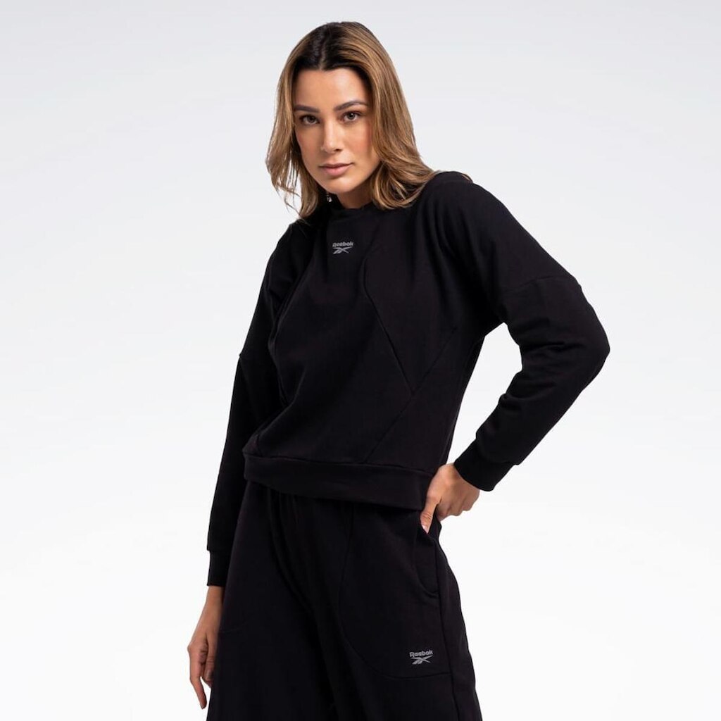 Blusa Reebok Young com Capuz Feminina