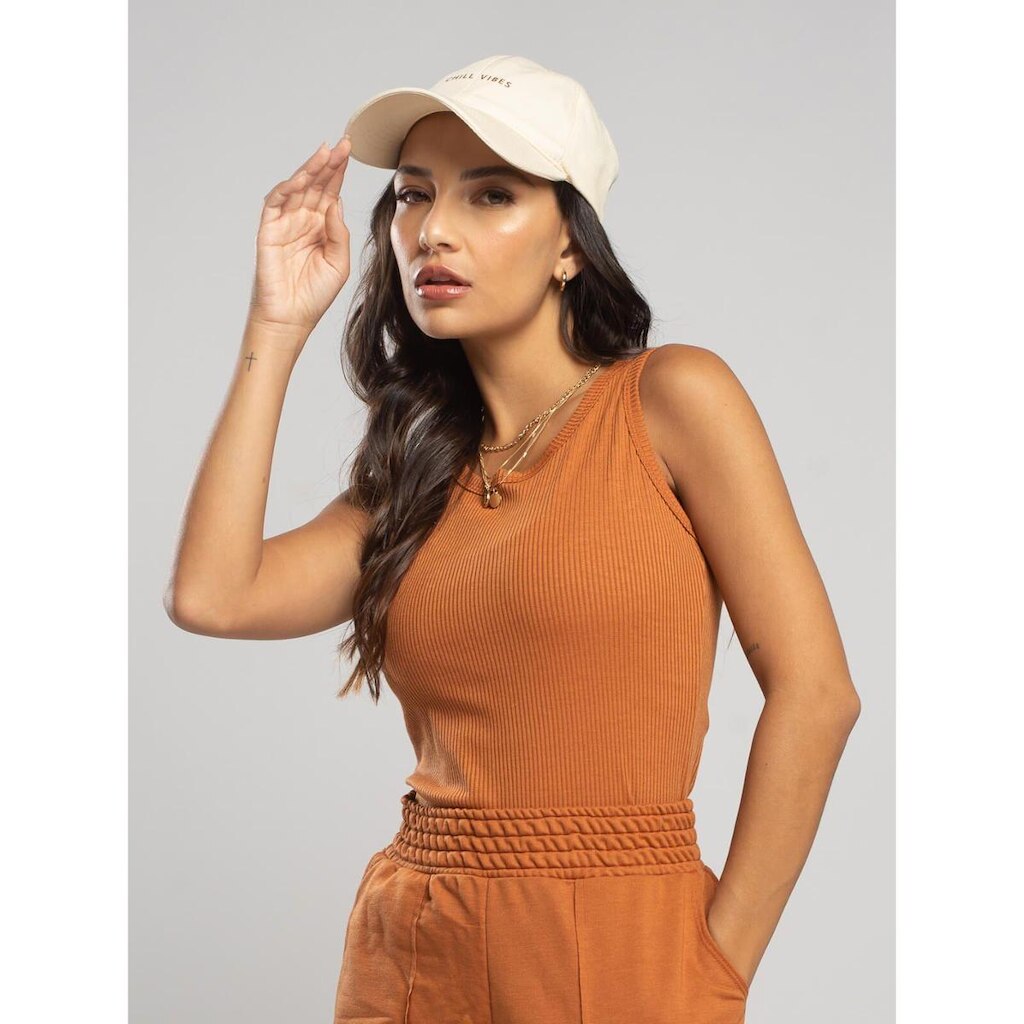 Blusa Regata Canelada Feminina Moda Casual