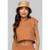 Blusa Regata com Capuz Feminino Moletinho Moda Casual - Caramelo