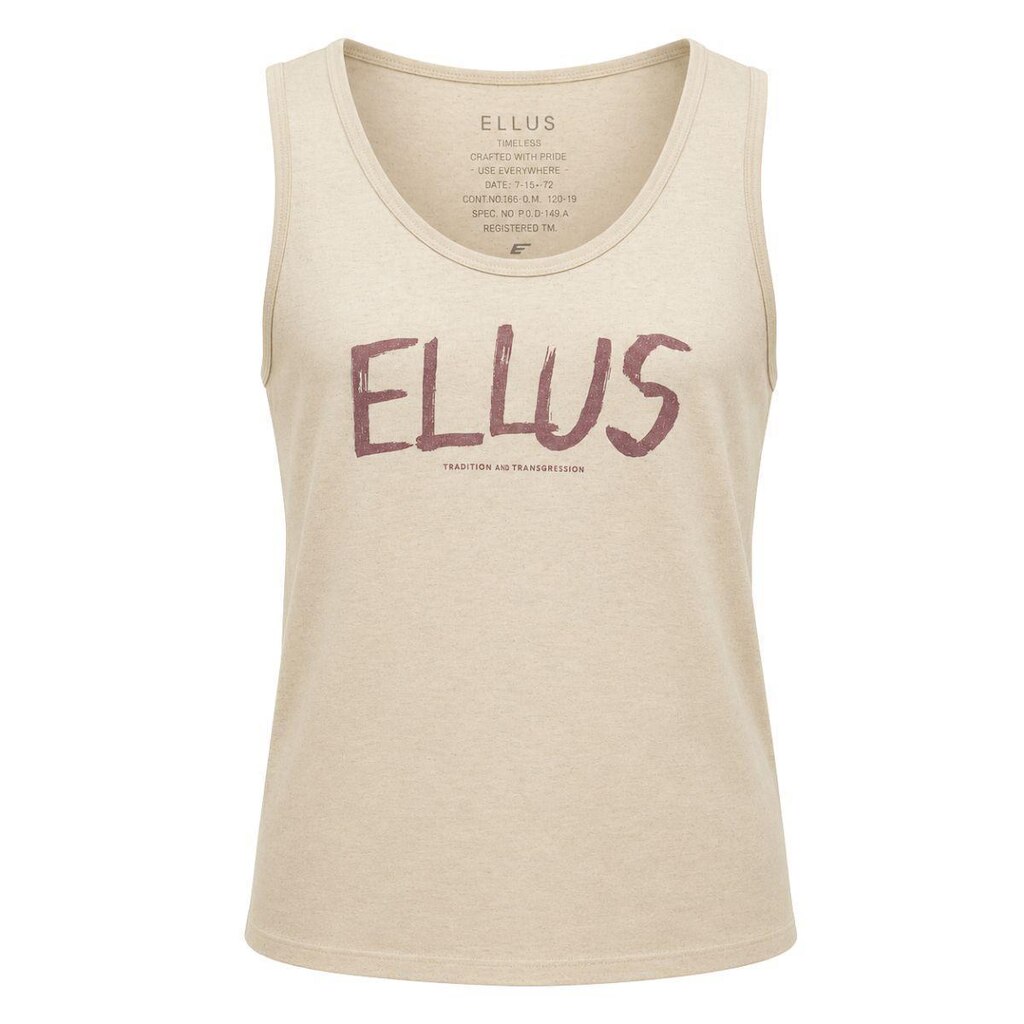 Blusa Regata Ellus Visco Linen Melange Gothic Sleveless