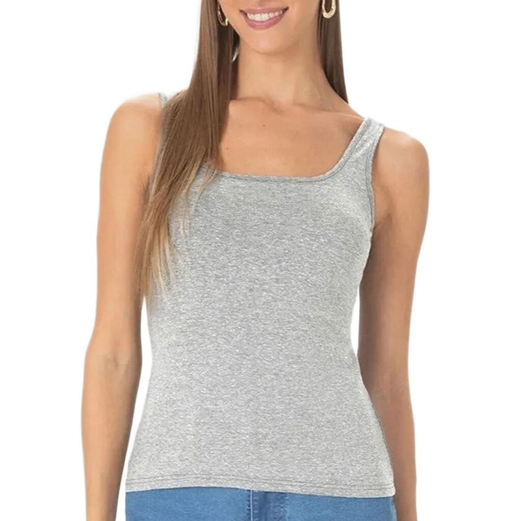 Blusa Regata Malwee 1000004494 Feminina Tradicional Algodão T. P/XGG