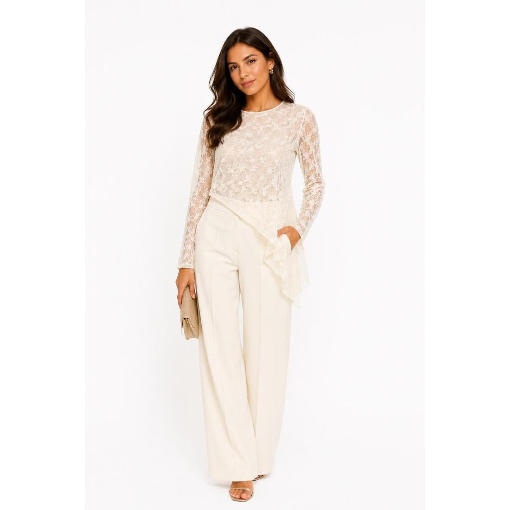 Blusa Renda D Bell Outlet Fashion Segunda Pele Branco