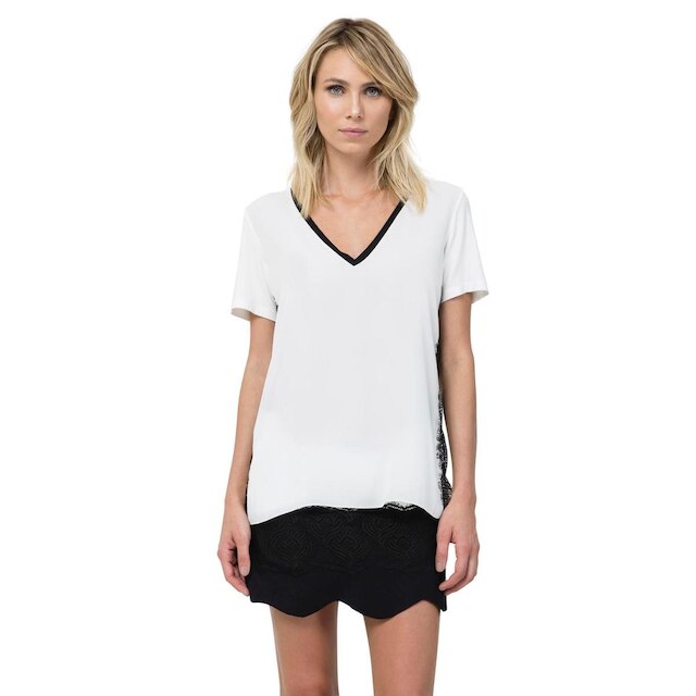 Blusa Renda Off white P