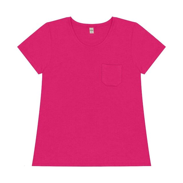 Blusa Rovitex Básico Viscotorcion Com Bolso Feminina