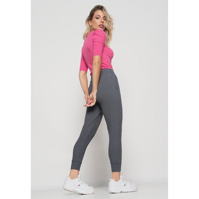 Blusa Salvatore Fashion Canelada Sem Punho Feminina