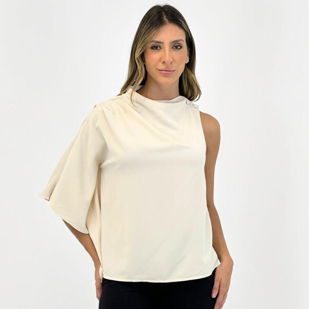 Blusa Secia Regata 1 Ombro Só Feminina