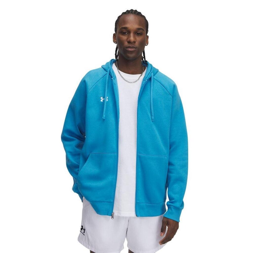 Blusa Sportstyle Under Armour Rival Fleece Masculina 2GG Azul
