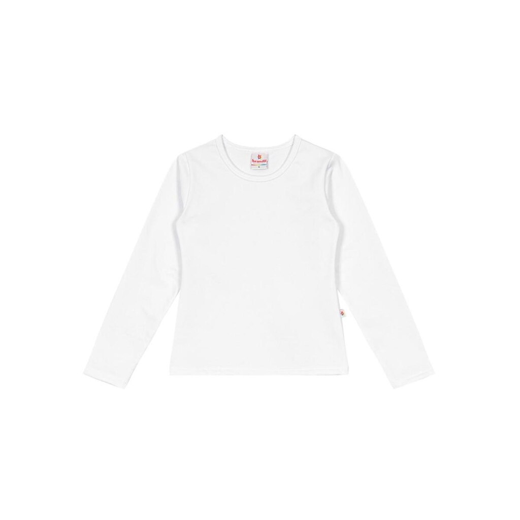 Blusa Térmica Básica Infantil Menino Cotton Brandili Branco