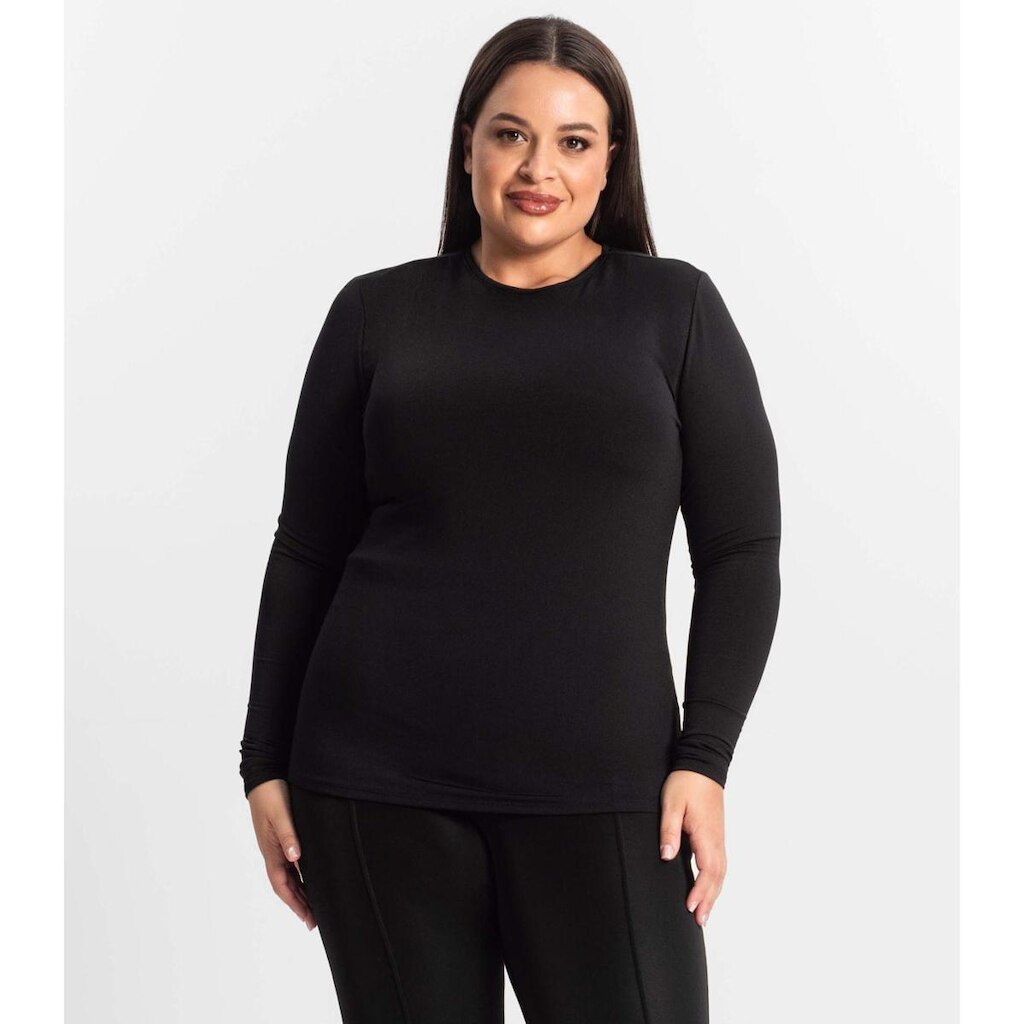 Blusa Térmica Feminina Plus Size Secret Glam Preto