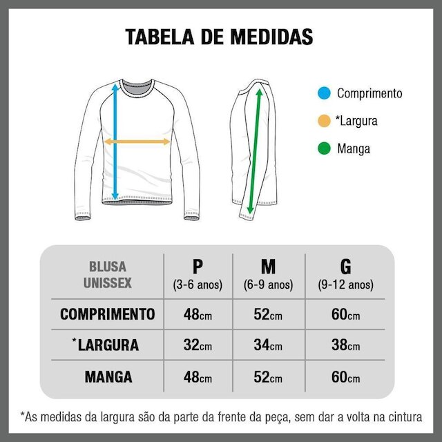 Blusa Térmica Infantil Segunda Pele Frio Inverno Criança