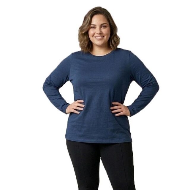 Blusa Termica Segunda Pele Plus Size Interno Peluciado Feminina Toque Macio Para Dias Frios